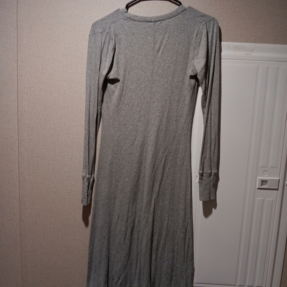 J Crew Gray Button Front Knit Midi Dress size M excellent condition - Picture 6 of 6